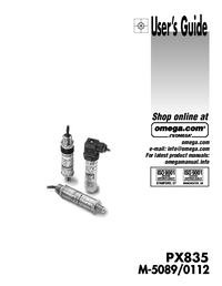 Thumbnail of document Manual - PX835-300GI Intrinsically Safe Press. Transmitters w/ATEX